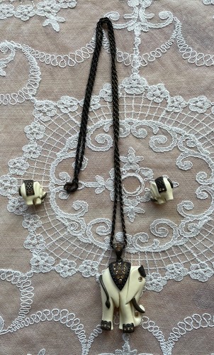 Vintage halskette und ohrringe - halskette,