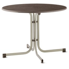 SIEGER Tisch 236/C-M 100 cm champagner Gestell aus Stahl in champagner, Tisch...