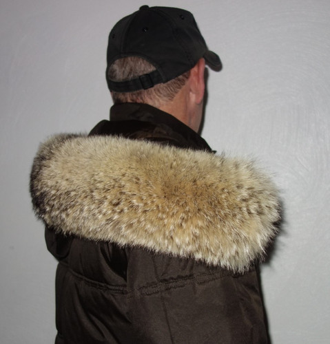 Echtfell coyote pelz kapuze - echtfell,