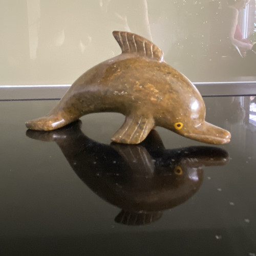 Delfin figur braun - figur,