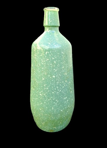 Glas flasche grün gesprenkelt - glas,