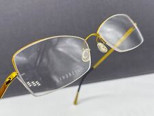 Lindberg Brille Damen Gelb gold Rechteckig Halbrand Titan 3008