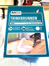 Trinkbrunnen für Katzen AniOne Wild Variety Weiss ca. 27x21x22 cm  1,8 L