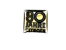 PIN - Citroen - 80 Jahre - Silbern / Schwarz - Glasiert - Pins