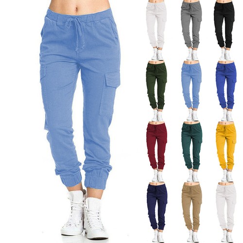 Damen stretch cargohose - stretch,