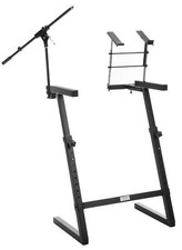 Keyboard Ständer Doppel Stativ Keyboard Mikrofon Arm Laptop Stand Work Station