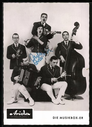 Musiker die musikbox mit - die,