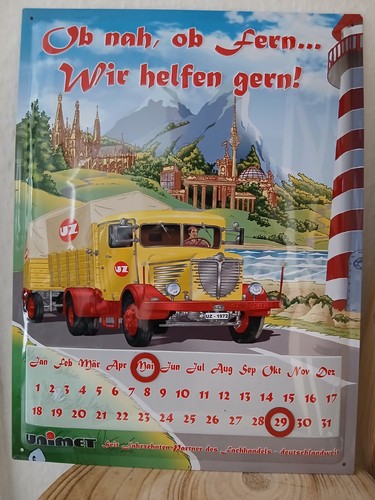 Blechschild oldtimer lkw - oldtimer,