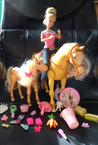 Barbie mit tawny pferd und - mit,