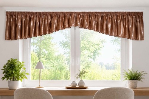 Eleganter querbehang rosenholz - eleganter,