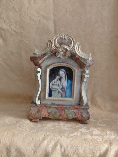 Hausaltar mit madonna holz - mit,