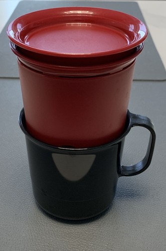 Tupperware tasse schwarz - tasse,,