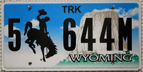 Wyoming nummernschild usa - nummernschild,