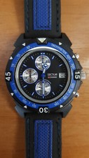 SECTOR EXPANDER EXP 101 - CHRONOGRAPH UHR SCHWARZ HELLBLAU - VERY RARE