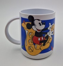 Cole and Mason Mickey Mouse Hartplastikbecher Tasse Disney Vintage 90er