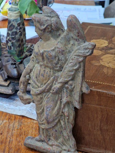 Antik gusseisen engel - engel,