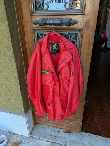 Belstaff vintage jacke rot mit - belstaff,
