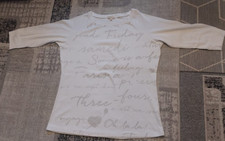 Shirt XXL weiß silber Rippshirt Soccx