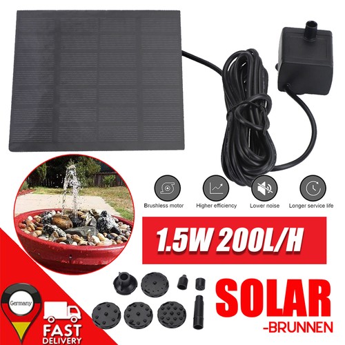 220l teichpumpe solarpumpe - 220l/h,