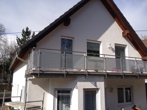 Edelstahl balkon geländer - balkon,