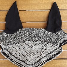 Fliegenhaube /Fliegenmütze/Fliegenohren Pferd/HANDMADE mit Strass