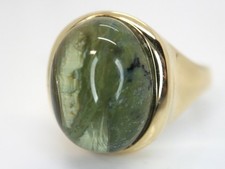 GOLDJUNGE69 * SOGNI D`ORO EDELSTEIN RING (21) KATZENAUGE OPAL OVAL 375er GELBGOL