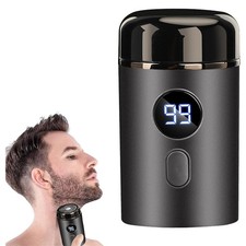 Mini Rasierer Herren Elektrisch Rasierapparat Bartschneider Elektrorasierer USB