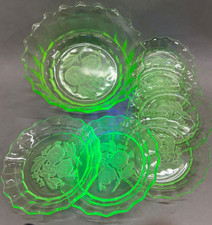 Art deco pressglas tlg - pressglas,,