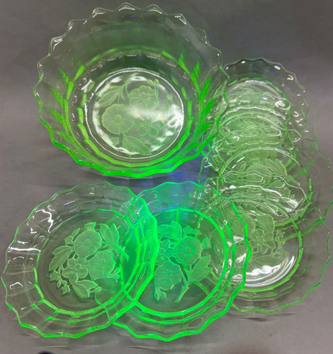 Art deco pressglas tlg - art, 7