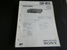 Original Service Manual Schaltplan  Sony CDP-M33