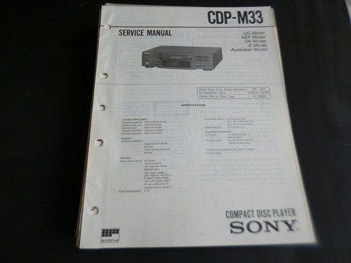 Original service manual - service,