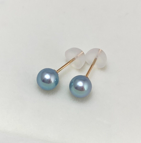 Runde silber blaue - mm, silber-blaue