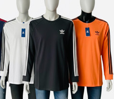 HERREN ADIDAS ORIGINALS LANGARMSHIRT DREI STREIFEN T-SHIRT L, XL NEU