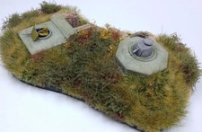 1:72 Diorama: 2 kl. eingegrabene Bunker ohne FT-17 Turm ohne MG-Schütze