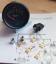 VDO Cockpit International Öldruckanzeige 0-5 Bar 52mm 12V Öldruck VW GTI Classic