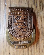 Alte Schützennadel Zimmerstutzen 1966 Hessischer Schützenverband Kreismeister