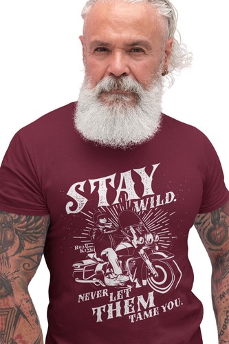 Biker shirt stay wild - biker,