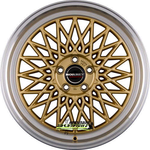 Borbet gold rim polished - b,