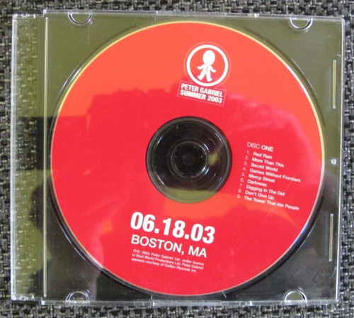 Peter gabriel boston - peter,