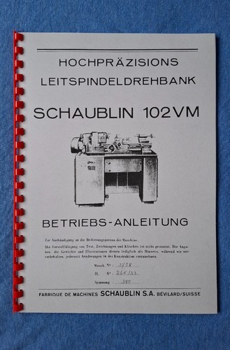 Schaublin 102vm - schaublin,