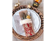 6 Besteck-Taschen Hirsch