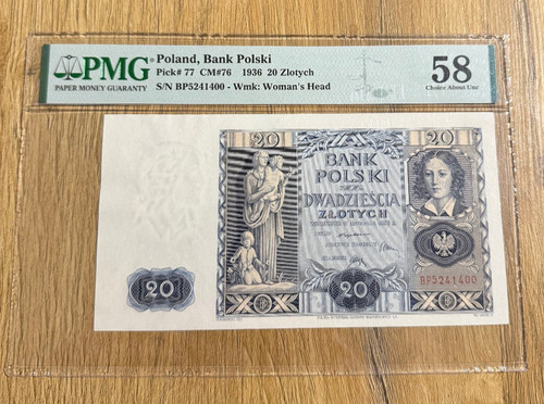 Polen zlotych 1936 unc - 20,