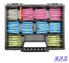 Schrumpfverbinder 80 Teile Sortiment Quetschverbinder Industrie KFZ LKW Box 4