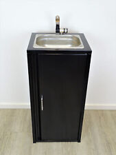 Mobiles Waschbecken Edelstahl Spülbecken Handwaschbecken Camping Outdoor Schwarz