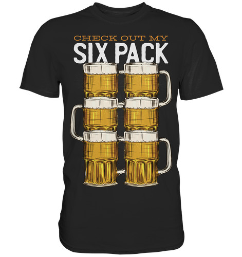 Lustiges bier six pack shirt - pack, t-shirt