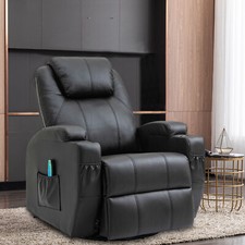 Massagesessel Fernsehsessel Relaxsessel mit Wärmefunktion 360°drehbar TV Sessel