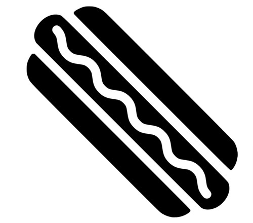 Hotdog aufkleber sticker - aufkleber, auto