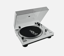 Silberner DJ-Plattenspieler