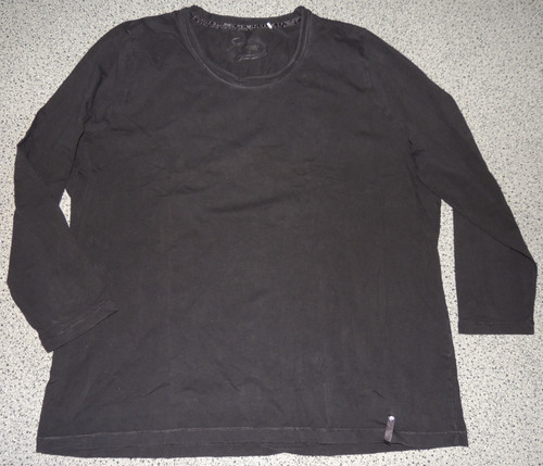 Damen shirt langarm - langarm, schwarz