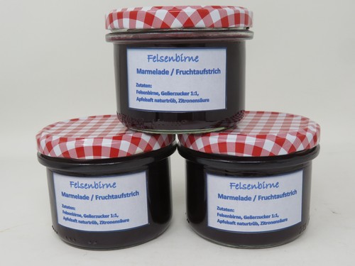 Felsenbirne marmelade - felsenbirne,